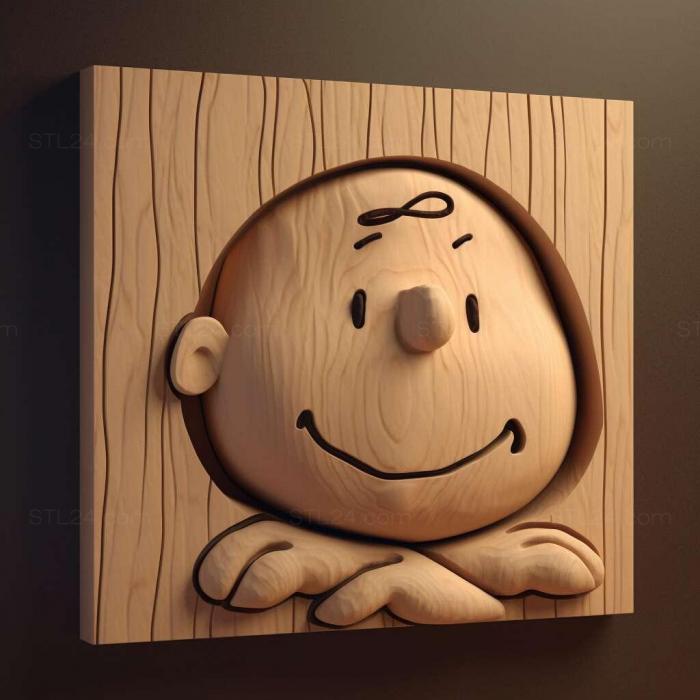 Characters (st charlie brown 1, HERO_2625) 3D models for cnc